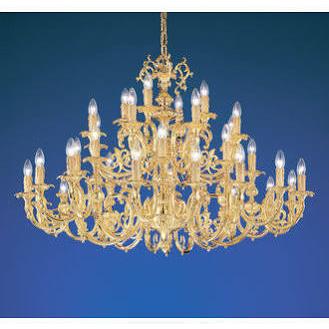 Classic Lighting 5736 G C Princeton Chandelier in 24k Gold Plated with Crystalique